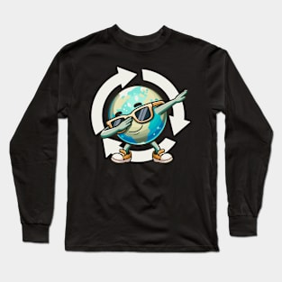 Dabbing Earth Long Sleeve T-Shirt